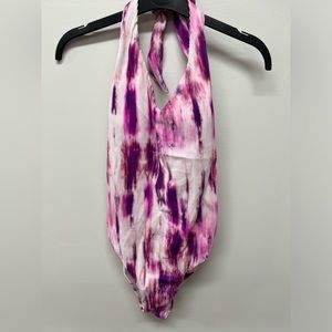 PQ Swim x Anthropologie Spell Avery Tie-Dye Swimsuit NWT Size S